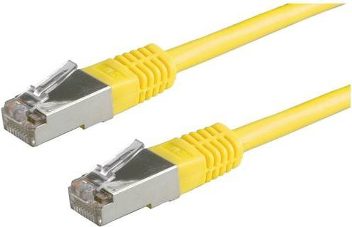 Roline RJ45 Patchkabel CAT 5e S/FTP Ethernet LAN Gelb, Länge: 3,00 m - Bild 1