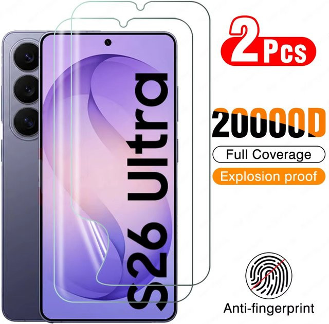 Hydrogel-Displayschutzfolie für Samsung Galaxy S26 Ultra Plus S25 S24 S23 S22 S21 S20 FE 5G, transparent, 1-2 Stück - Bild 1