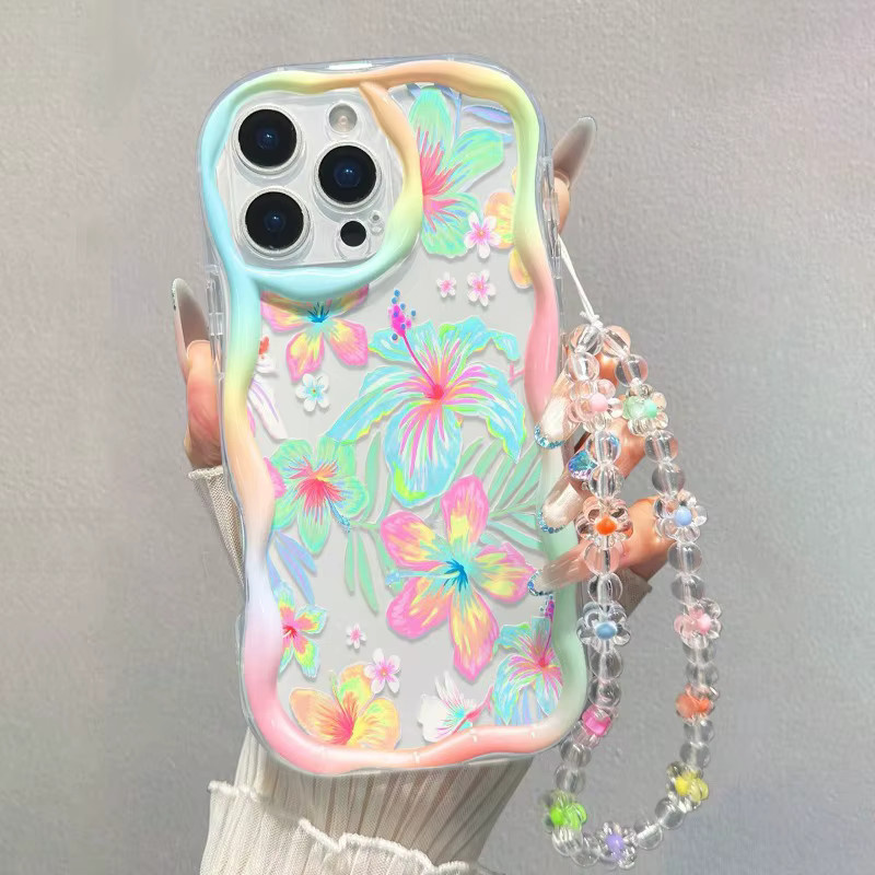 Samsung Handyhülle mit farbenfrohem Blumenmuster für Galaxy S25 FE S26 S24 S23 S22 Ultra Plus A56 A55 A37 A36 A27 A26 A16 in Multicolour - Bild 2