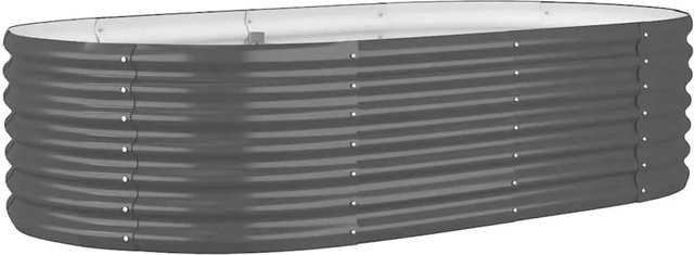 vidaXL Hochbeet aus verzinktem Stahl in Anthrazit, B/T/H: 152 x 80 x 36 cm - Bild 1
