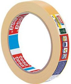 tesa Professional Präzisionskrepp 4344 Washi-Klebeband Gelb B: 19 mm, L: 50 m - Bild 2