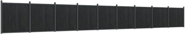 vidaXL Zaunelement aus WPC und Aluminium in Grau, Höhe: 186 cm, Breite: 1564 cm - Bild 1