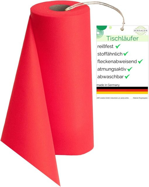 Sensalux Vlies-Tischläufer Pink, wasserabweisend und waschbar, Breite: 30 cm, Länge: 25 m - Bild 1