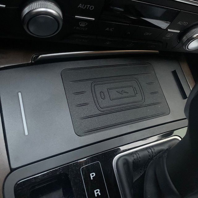 Carinway 15W Wireless Auto-Ladegerät als Handy-Ladestation und Ladehalterung für Audi A6 C7 S6 RS6 A7 S7 RS7 (2012-2018), Schwarz - Bild 1