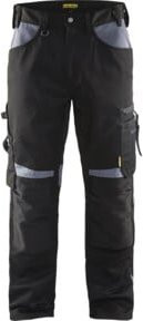 BLAKLÄDER Handwerksbundhose mit Kniepolstertaschen in Schwarz/Grau, Konfektionsgröße DE 30 - Bild 1