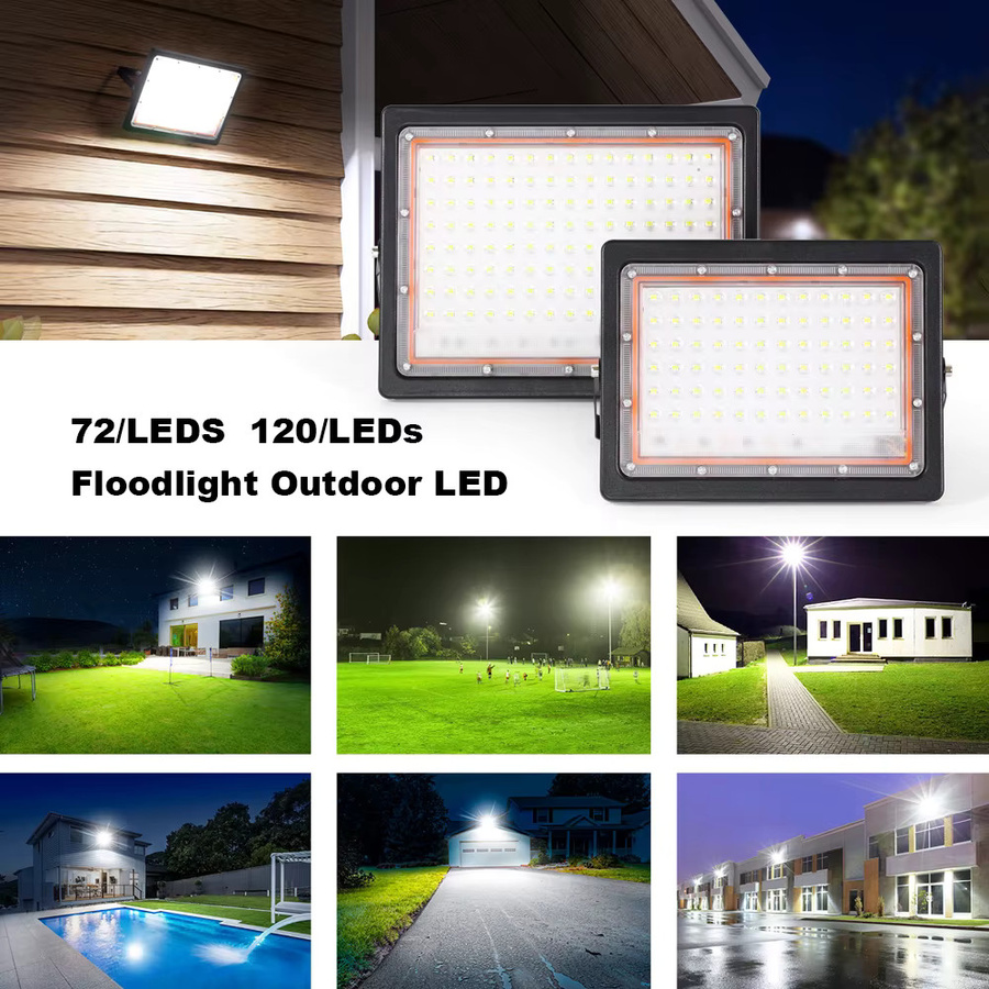 PARKSON LED-Flutlicht für den Außenbereich in Schwarz mit 72 LEDs, IP66 wasserdicht Reflektorstrahler aus Aluminium - Bild 3