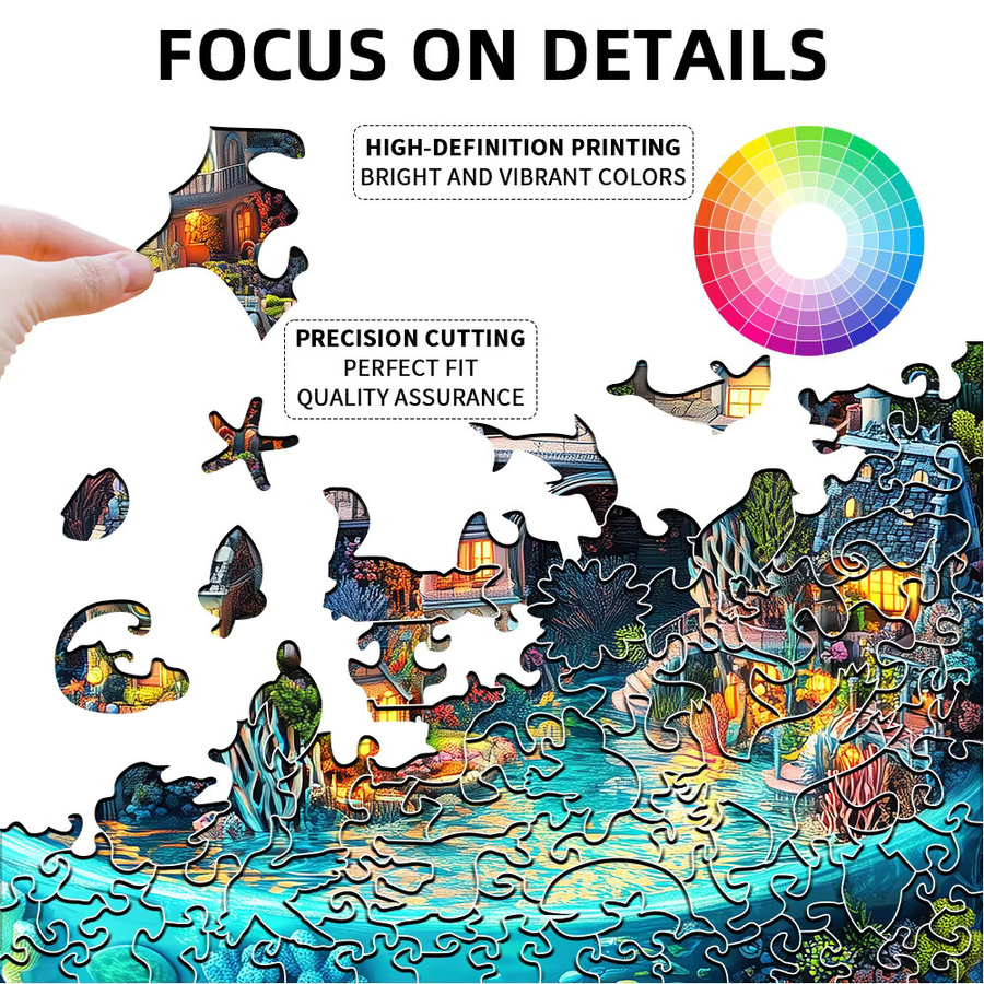 Supretty Fantasy Puzzle, Holz, Bunt / Mehrfarbig - Bild 4