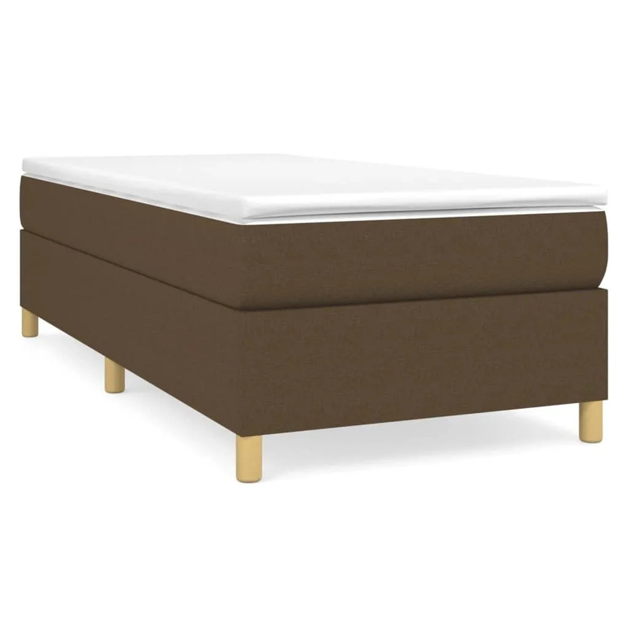 vidaXL Boxspringbett aus Stoff in Braun, B/T/H: 90 x 190 x 35 cm - Bild 2