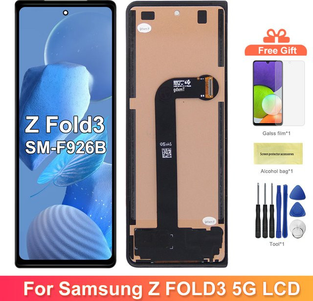 Samsung Z Fold3 F926 F9260 LCD-Display Touchscreen Digitizer Ersatz Einheit in Schwarz - Bild 1