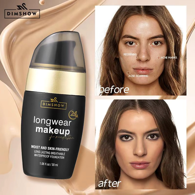 DIMSHOW Foundation, 30 ml, Feuchtigkeitsspendend, Natürliches Finish - Bild 4