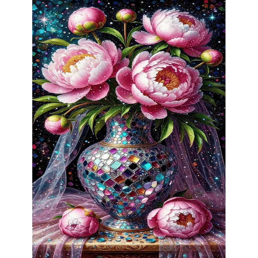 EverShine Diamant-Mosaik-Blume Chrysantheme 5D-DIY-Vollquadrat-Gemälde in Mehrfarbig - Bild 4