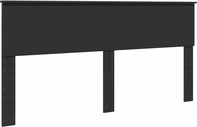 vidaXL Kopfteil in Schwarz und Eichen-Optik aus Holzwerkstoff, Breite: 180 cm - Bild 1
