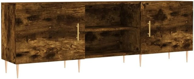vidaXL TV-Schrank in Räuchereiche mit Media-Compartments, B/T/H: 150 x 30 x 50 cm - Bild 1