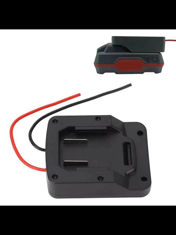 Parkside Elektrowerkzeug-Akku-Adapter-Konverter PTFE 1332 mit 12AWG Kabel für PARKSIDE X20V TEAM 20V in Schwarz - Bild 7