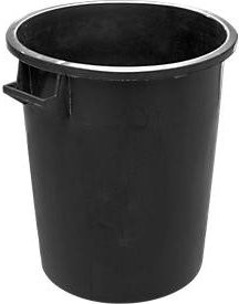 Schäfer Shop Stapelbare Tonne aus HDPE, 75 Liter, Schwarz - Bild 1