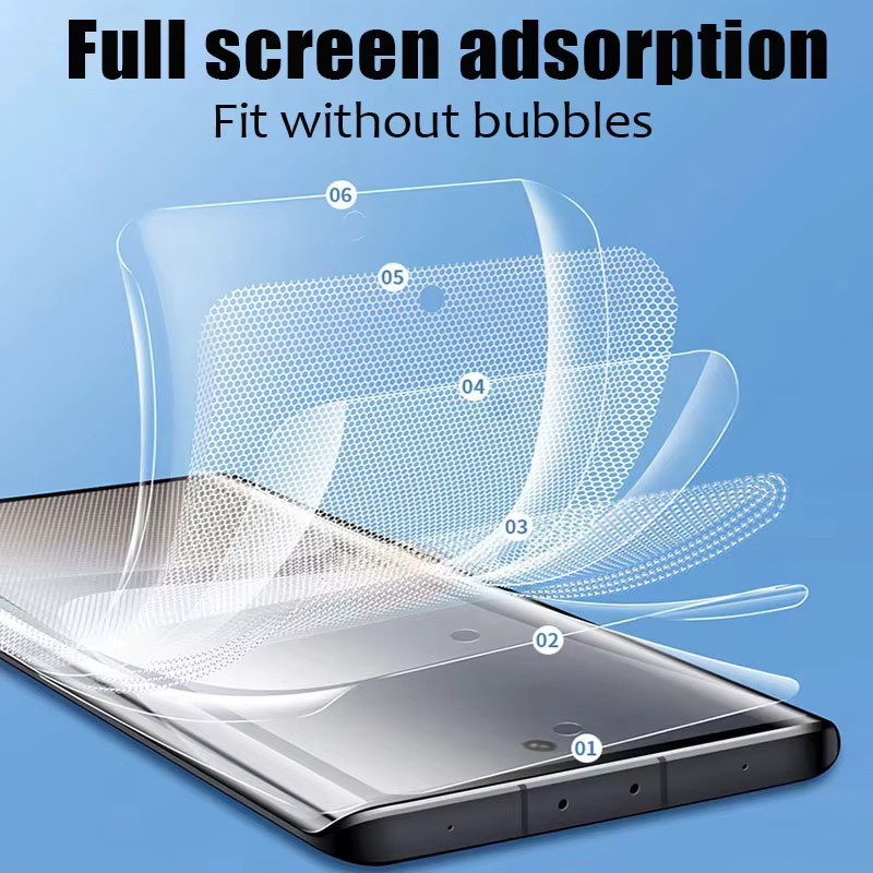 Hydrogel-Displayschutzfolie für Samsung Galaxy S25 Ultra S24 S23 S22 S21 FE S20 FE A55 5G A05 A53 A35 in Transparent - Bild 2
