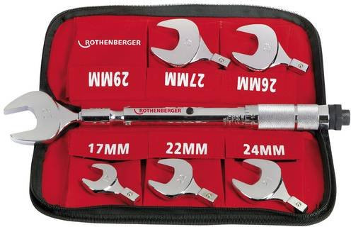 Rothenberger Drehmoment-Gabelschlüssel-Set 14 - 77 Nm in Silber - Bild 1