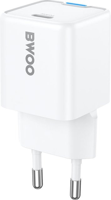 BWOO CDA211 Netzladegerät mit 30W und 3A, 1 x USB-C, Weiß - Bild 1