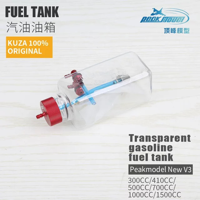 KUZA Kraftstofftank für RC-Flugzeugmodelle, transparent - Bild 1