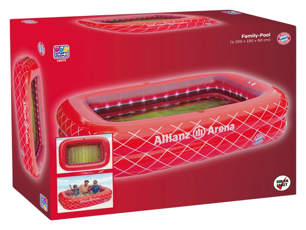 Happy People Planschbecken FC Bayern München Allianz Arena, rot, B/T/H: 200 x 150 x 50 cm - Bild 4