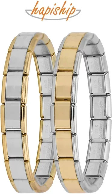 Hapiship Armband Edelstahl, elastisch, Unisex - Bild 1