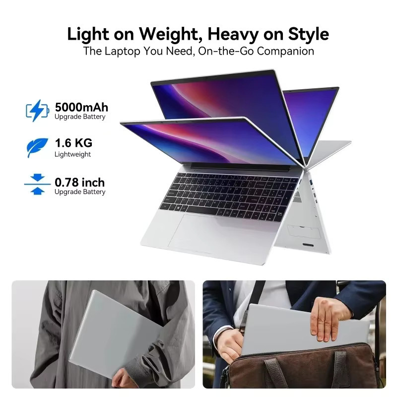 Intel Notebook mit 15,6 Zoll FHD-IPS-Display, 120 Hz, Intel i9-9880H, 32 GB RAM, 2 TB SSD, beleuchtete Tastatur, Silber - Bild 4