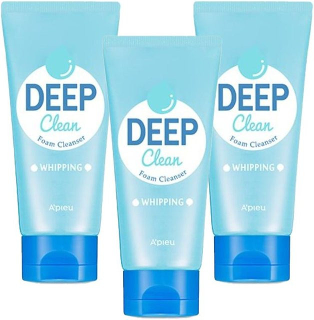 A'pieu Deep Clean Whipping Schaumreiniger, 3 x 130 ml, Unisex - Bild 1
