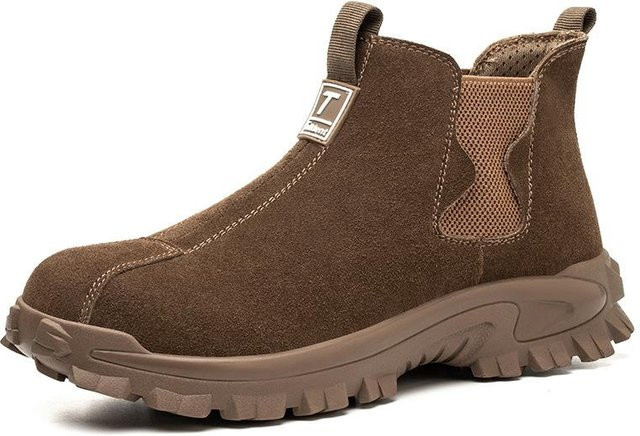 Avant-garde Arbeitsschutzschuhe für Herren, bruch- und durchtrittsichere Sicherheitsschuhe in Braun, Größe 46 - Bild 1