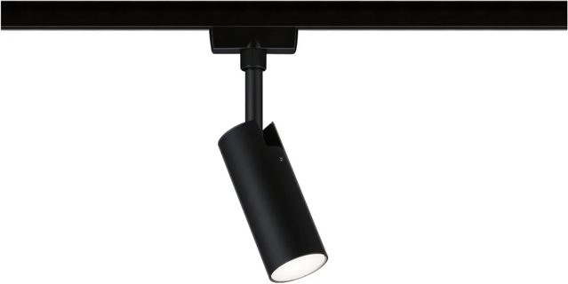 Paulmann URail LED Schienenspot Tubo, Hochvolt-Schienensystem-Leuchte, 4W, 170lm, 4000K, Schwarz Matt - Bild 1