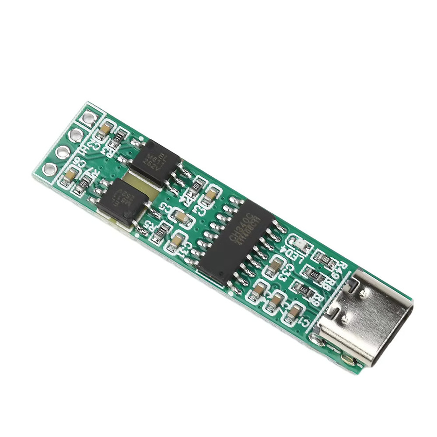 diymore USB zu TTL Konverter mit CH340 Hochgeschwindigkeitsisolation und USB-C Schnittstelle, 3,3 V/5 V, Grün - Bild 2