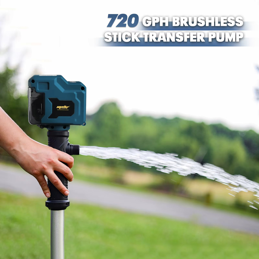 Bosch Akku-Wassertransferpumpe für 18V Akkus, bürstenlose Tiefbrunnen-Tauchpumpe, Blau - Bild 3