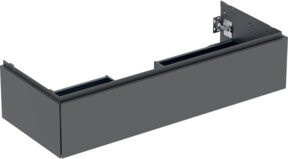 Geberit Waschtischunterschrank One, grau, lackiert, B/T/H: 118,4 x 50,4 x 47 cm - Bild 1