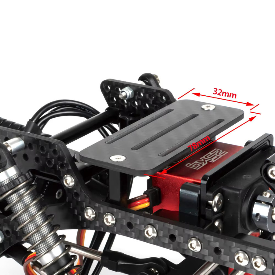 Fimonda Kohlefaser-Batteriefach ESC-Empfängerhalterung, Zubehör - Bild 3