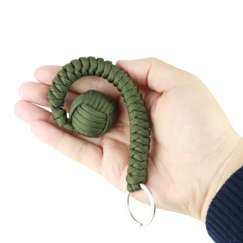 Regenschirmseil Anhänger Affenfaust, Outdoor Survival Schlüsselanhänger - Bild 2