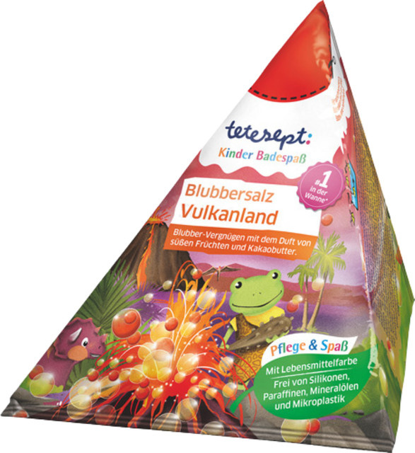 tetesept Kinder Badespaß Blubbersalz Vulkanland, 50 g - Bild 1
