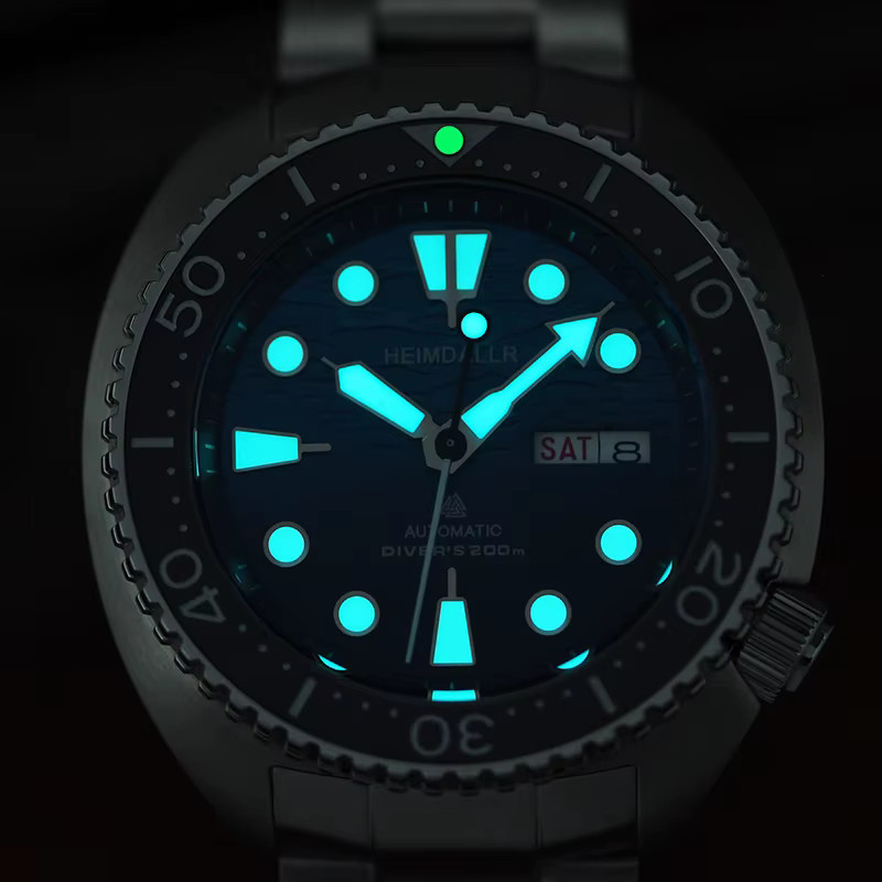 HEIMDALLR Taucheruhr, Edelstahl, 45 mm, Analoguhr, Unisex - Bild 4