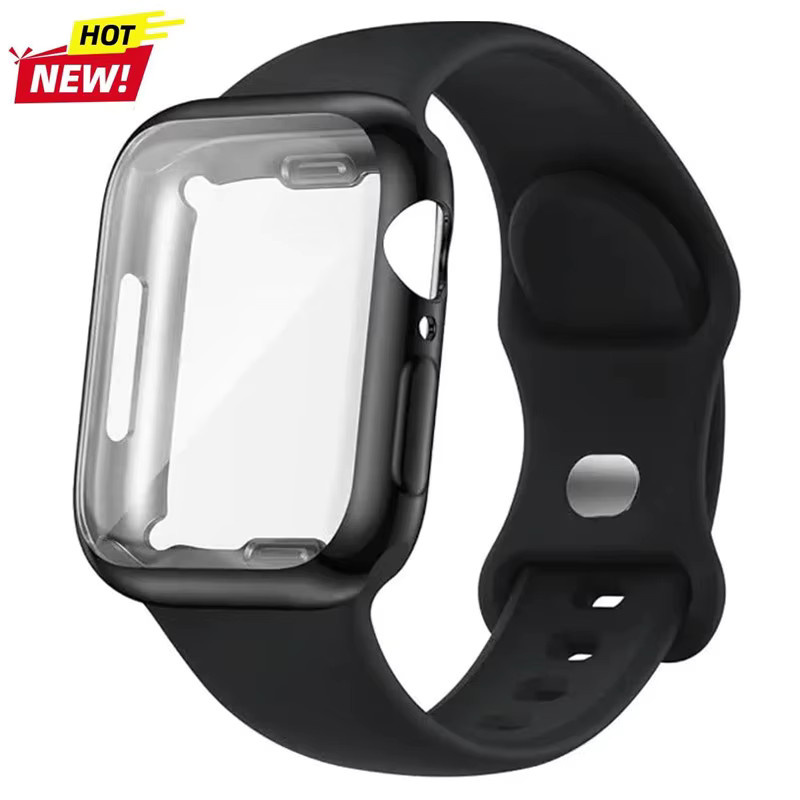 FancyWrist Uhrenarmband und Schutzhülle, Silikon, Schwarz, Unisex - Bild 6