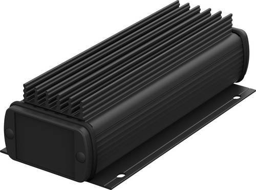 Bopla Flansch-Kühlkörper-Gehäuse ALUBOS_SET in Schwarz (RAL 9005) aus Aluminium, B/H/T: 180 x 80 x 50 mm - Bild 1