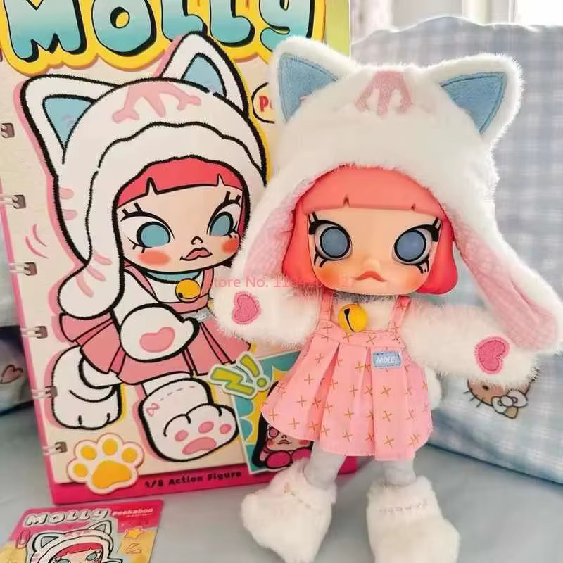 Pop Mart Molly Peekaboo Serie 1/8 Bjd Blind Box, Puppe, Anime-Figur - Bild 4