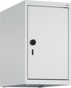 C+P Aufsatzschrank 7035/7035 aus Stahl mit Sicherheits-Drehriegel und 1 Abteil, Farbe Grau, B/T/H: 50 x 30 x 50 cm - Bild 1