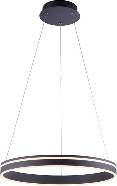 Paul Neuhaus Q-Vito LED-Pendelleuchte in Schwarz, dimmbar mit Fernbedienung, Durchmesser: 59 cm - Bild 1