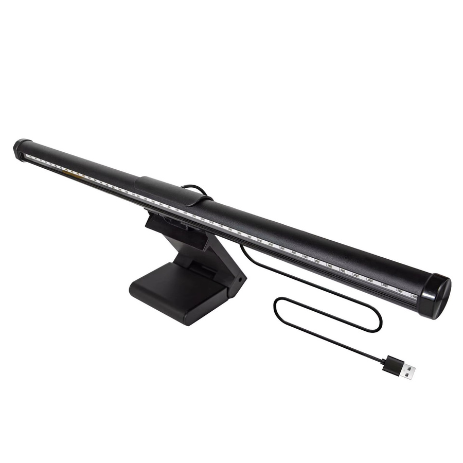 NOVEYEE USB Monitorlicht in Schwarz – Stufenlos dimmbare LED-Leiste mit Touch-Steuerung für Home Office und TV-Backlight - Bild 5