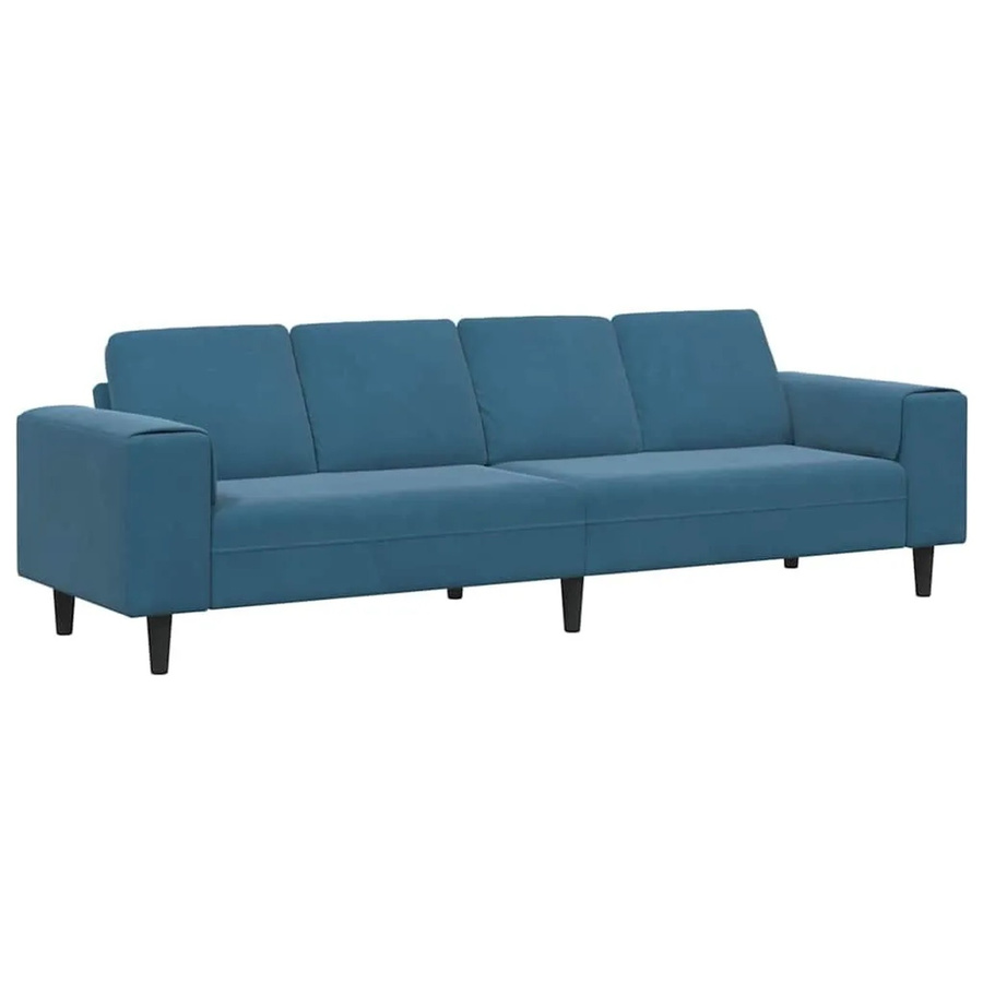 vidaXL Wohnzimmer Couch Modern Blau B: 250 cm, T: 77 cm, H: 76 cm - Bild 2