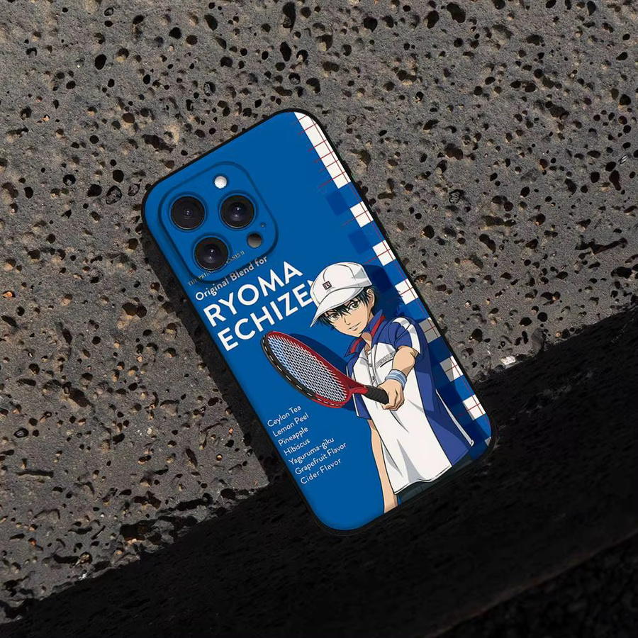 Mesuca Handyhülle The Prince Of Tennis für iPhone 11 bis 17 Pro Max Plus Mini in Blau aus weichem TPU - Bild 7