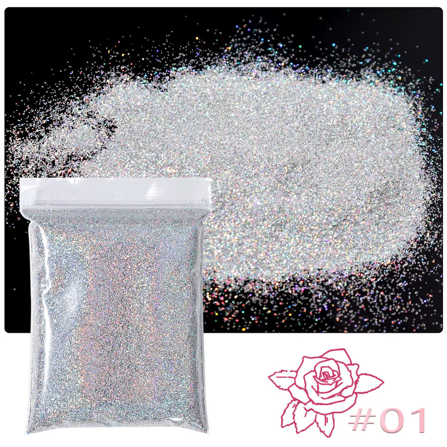 HotPress Nagelglitzerpulver, 50 g, holografisch, glänzend - Bild 2
