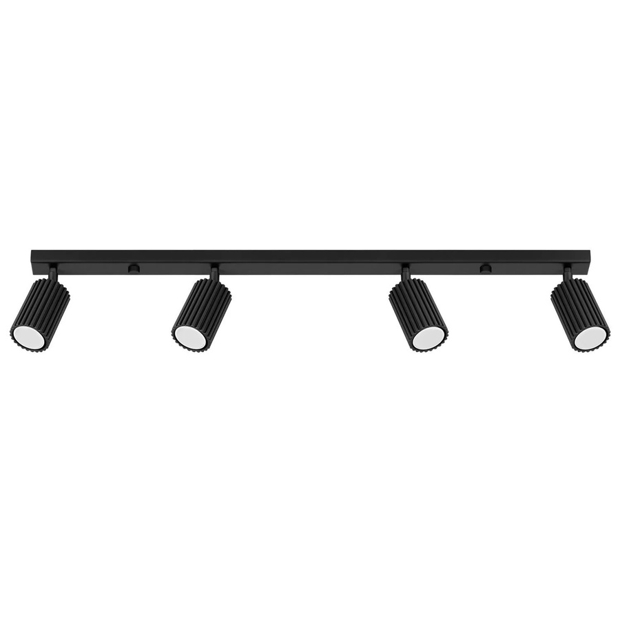 Licht-Erlebnisse Deckenstrahler Modern 4-Flammig Schwarz Aluminium GU10 Länge: 81 cm - Bild 2