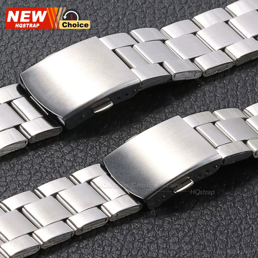 HQstrap Uhrenarmband Edelstahl, Silber, Unisex - Bild 5
