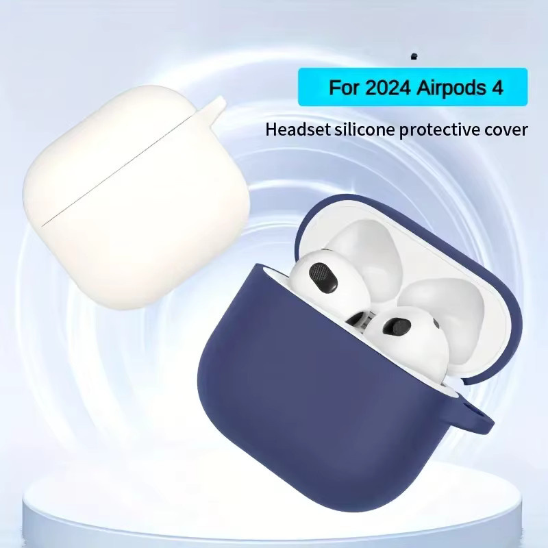 Apple AirPods 4 Generation Schutzhülle aus weichem Silikon, stoßfest, transparent - Bild 3