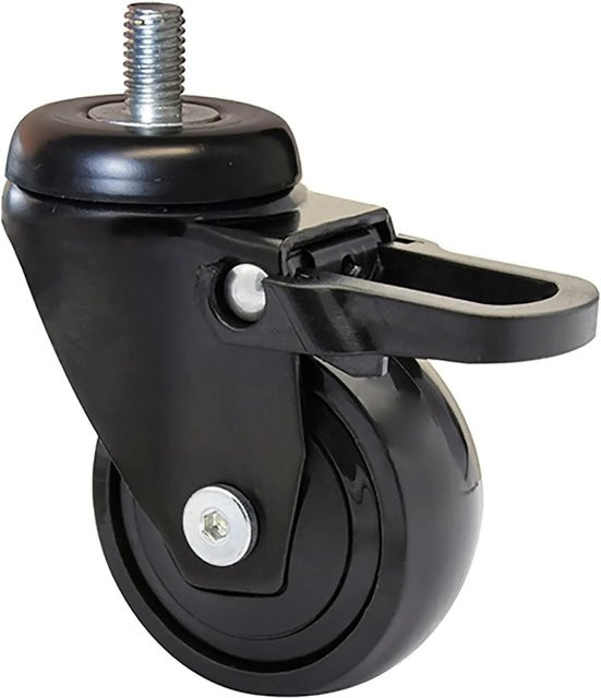 Wagner Möbel-Lenkrolle 3C-Serie mit Kugellager in Schwarz, Tragkraft 50 kg, Durchmesser 50 mm - Bild 1