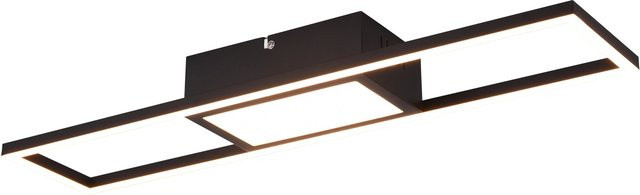 Reality LED Deckenleuchte Rigido Schwarz matt dimmbar mit Fernbedienung - Bild 1